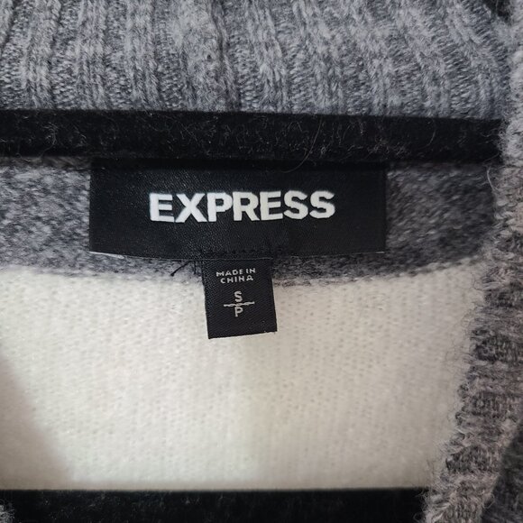 Express Color Block Striped Sweater - Picture 5 of 9